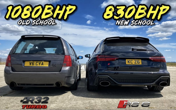 OG Battles RS6 C8 VS 1080HP Golf