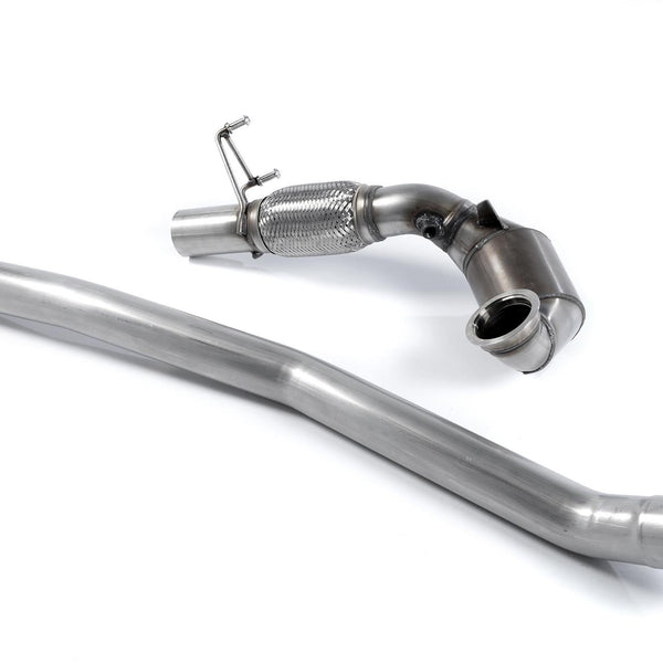 Milltek Large Bore Downpipe and Hi-Flow Sports Cat Golf MK7R