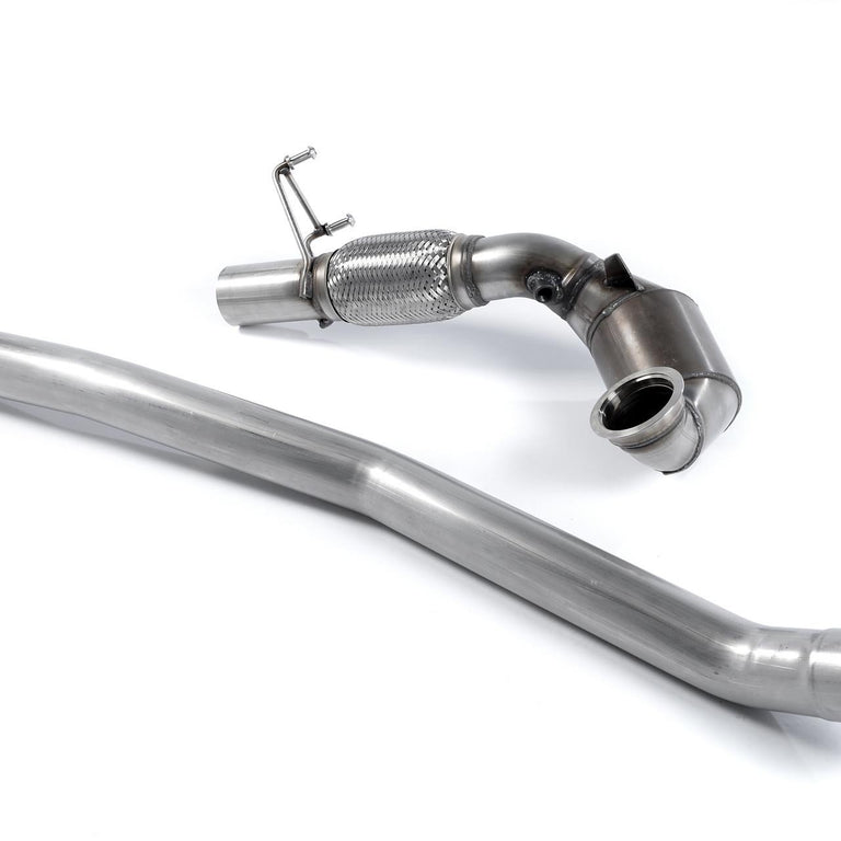 Milltek Large Bore Downpipe and Hi-Flow Sports Cat Golf MK7R