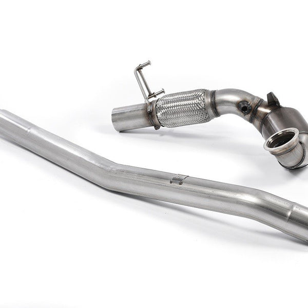 Milltek Large Bore Downpipe and Hi-Flow Sports Cat OE Exhaust Golf MK7 GTI