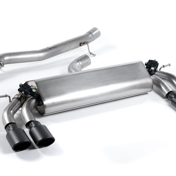 Milltek Sport Non-Resonated Cat-Back Cerakote Black Oval Tips S3 8V