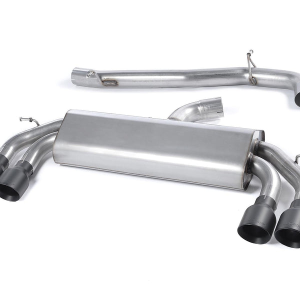 Milltek Sport Non-Resonated Race Cat-Back Cerakote Black Round Tips S3 8V