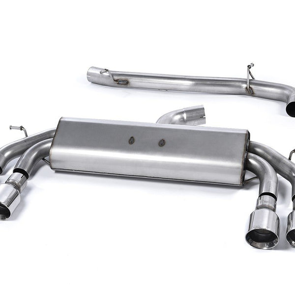 Milltek Sport Non-Resonated Race Cat-Back Cerakote Polished Round Tips S3 8V
