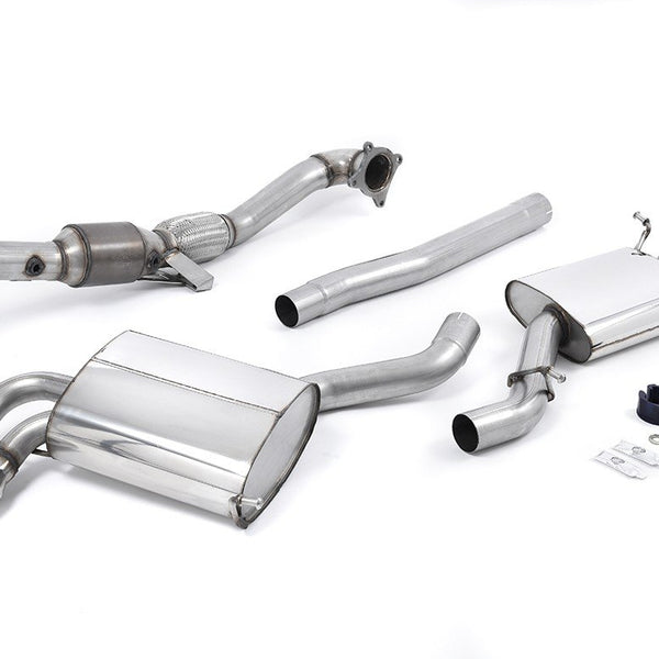Milltek-Sport Turbo-Back With Hi-Flow Sports Cat S3 8P Hatchback