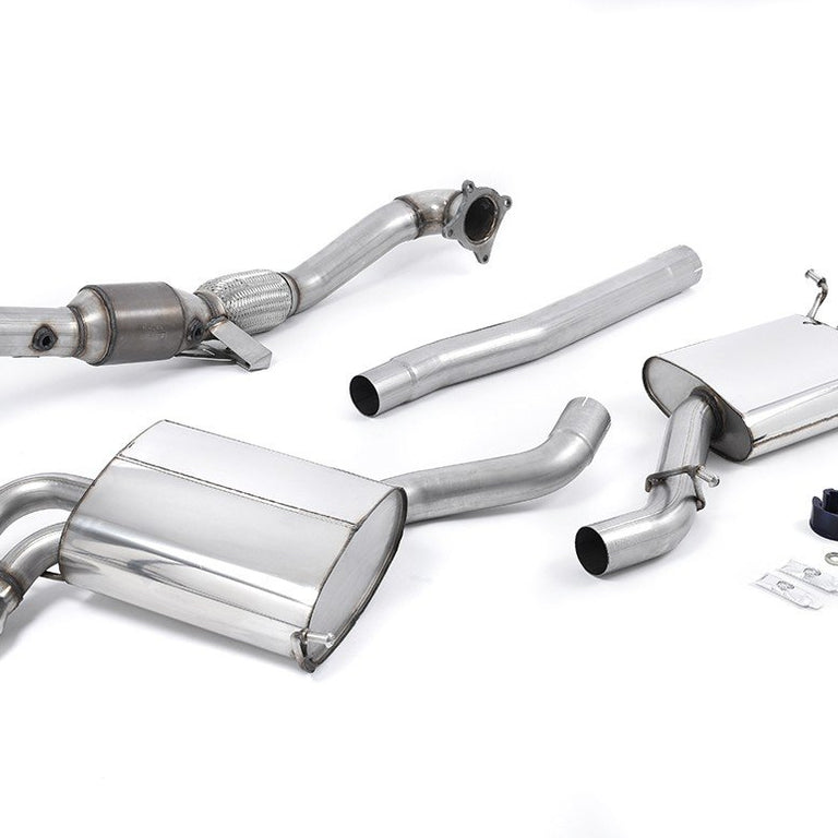 Milltek-Sport Turbo-Back With Hi-Flow Sports Cat S3 8P Hatchback