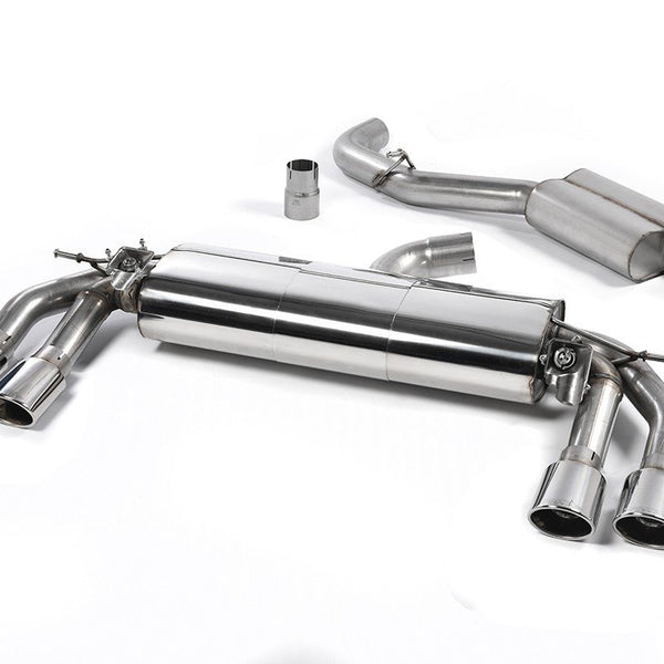 Milltek Sport Resonated Cat-Back Polished Oval Tips TTS 8S