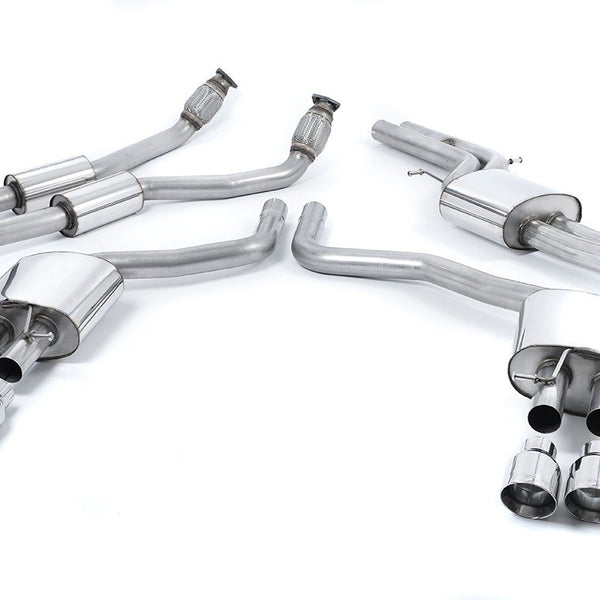 Milltek Sport Resonated Cat-Back Polished Tips S6 C7