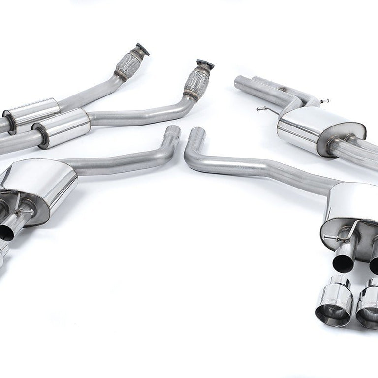 Milltek Sport Resonated Cat-Back Polished Tips S6 C7