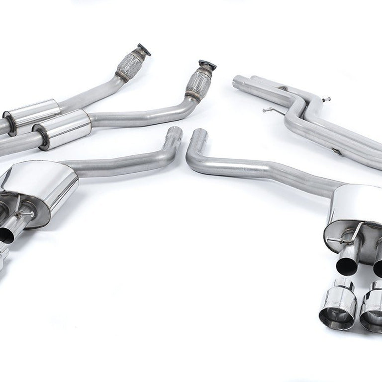 Milltek Sport Non-Resonated Cat-Back Polished Tips S6 C7