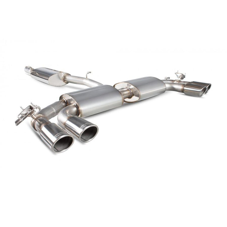 Scorpion Resonated Cat-Back Exhaust Polsihed Monaco Tips S3 8V
