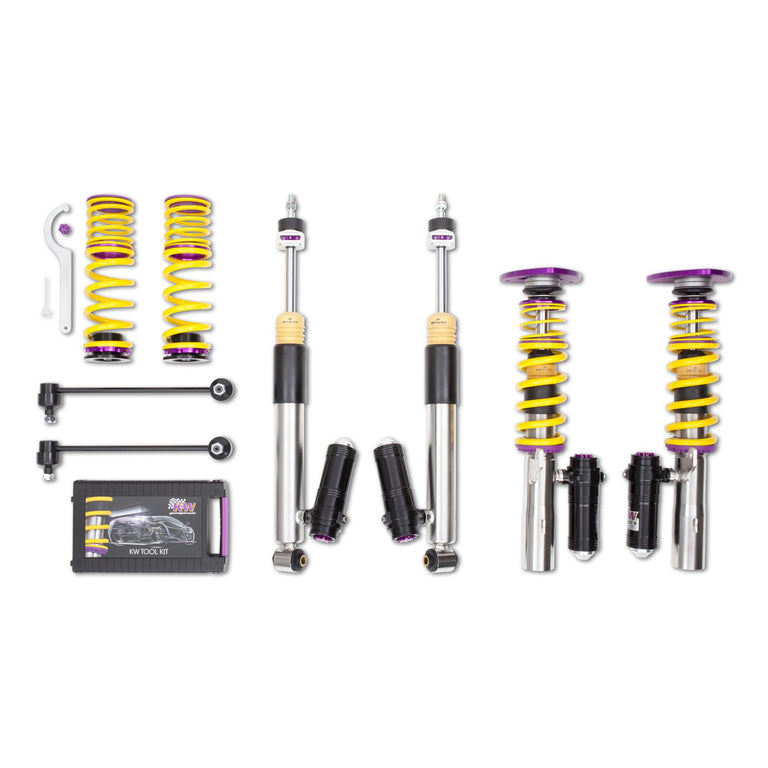 KW Coilover kit Clubsport 2-way incl. FA top mounts Golf MK7R