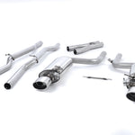 Milltek Non-Resonated Valved Cat-Back Exhaust Audi RS4 B7 *OPTIONS*