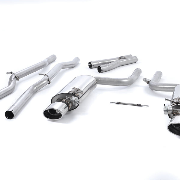 Milltek Non-Resonated Valved Cat-Back Exhaust Audi RS4 B7 *OPTIONS*