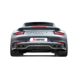 Akrapovič Slip-On Line (Titanium) + High Gloss Carbon Rear Diffuser - Porsche 911 Turbo/Turbo S (991.2) 2016+